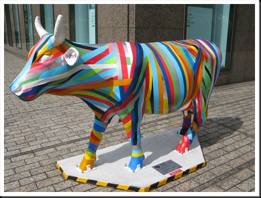 Tokyo Cow Sculpture Display