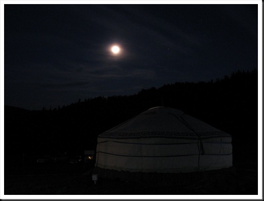 Ger Camp at Night